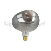 Foto van Calex Ledlamp Pebble Flex Filament Titanium E27 4W 70lm 1800K Dimbaar 