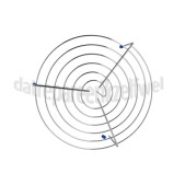 Foto van Samsung Rooster Hoog model H=95mm D=260mm MC32F606TCT, CE117PT-X1 