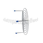 Foto van Samsung Rooster Hoog model H=95mm D=260mm MC32F606TCT, CE117PT-X1 