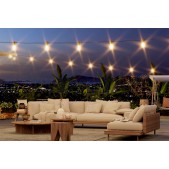 Foto van Calex Ledlamp Vista Lichtsnoer - 30M 35 Lumen, IP44, Dimbaar 