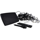 Foto van Calex Ledlamp Vista Solar Party Lights - 10M - Zwart 35 Lumen, 2700K 