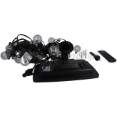 Foto van Calex Ledlamp Vista Solar Party Lights - 10M - Zwart 35 Lumen, 2700K 