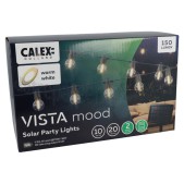 Foto van Calex Ledlamp Vista Solar Party Lights - 10M - Zwart 35 Lumen, 2700K 