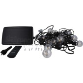 Foto van Calex Ledlamp Vista Solar Party Lights - 10M - Zwart 35 Lumen, 2700K 