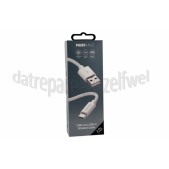 Foto van Musthavz USB Kabel Wit, 200 cm USB-A naar USB-C 