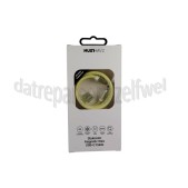 Foto van Musthavz USB Kabel Geel, 100 cm, Magnetisch USB-C naar USB-C 