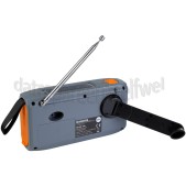 Foto van Marmitek Radio RESQ100 Noodradio Opwindbaar, Batterij 4500mAh Lithium-Ion, Solar 