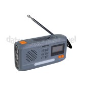 Foto van Marmitek Radio RESQ100 Noodradio Opwindbaar, Batterij 4500mAh Lithium-Ion, Solar 