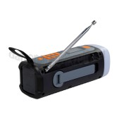 Foto van Marmitek Radio RESQ200 Noodradio Opwindbaar, Batterij 4500mAh Lithium-Ion, Solar 