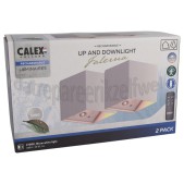 Foto van Calex Lamp Falerna Oplaadbare Wandlamp, 2 Pack, Zand Motion Sensor, IP44, 150 Lumen, 2700K, 2W 