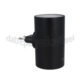 Foto van Calex Lamp Nachtlampje, Zwart Schemersensor, 1W, 5 Lumen, 2700K 