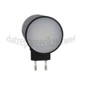 Foto van Calex Lamp Nachtlampje, Zwart Schemersensor, 1W, 5 Lumen, 2700K 