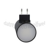 Foto van Calex Lamp Nachtlampje, Zwart Schemersensor, 1W, 5 Lumen, 2700K 
