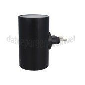 Foto van Calex Lamp Nachtlampje, Zwart Schemersensor, 1W, 5 Lumen, 2700K 