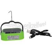 Foto van Benson Campinglamp Solar, met Powerbank IPX4, Opladen via Solar of USB-C 
