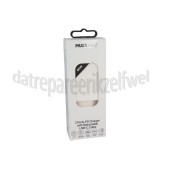 Foto van Musthavz Oplader PD Oplader met 2 Poorten, Inklapbare Kabel, Wit USB-C kabel, 65W, Fast Charging 