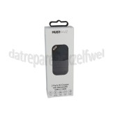 Foto van Musthavz Oplader PD Oplader met 2 Poorten, Inklapbare Kabel, Zwart USB-C kabel, 65W, Fast Charging 