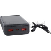 Foto van Musthavz Powerbank zwart, 20W 20.000 mAh 
