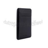 Foto van Musthavz Kaarthouder Vegan Leather Wallet, Zwart MagSafe, 3 Bankpassen 