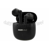 Foto van Musthavz Oordopjes True Wireless Earphone Lite, Zwart Bluetooth versie 5.3, 5 uur Batterijduur 