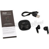 Foto van Musthavz Oordopjes True Wireless Earphone Lite, Zwart Bluetooth versie 5.3, 5 uur Batterijduur 