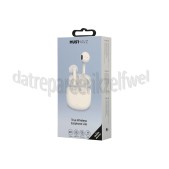 Foto van Musthavz Oordopjes True Wireless Earphone Lite, Wit Bluetooth versie 5.3, 5 uur Batterijduur 
