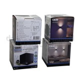 Foto van Calex Lamp Volterra Outdoor Wandlamp Zwart Motion Sensor, IP44, 170 Lumen, 3000K, 1,5W 
