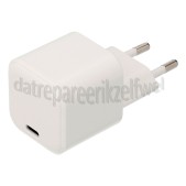 Foto van Musthavz Oplader Nano Smart USB-C PD-Oplader, Wit 30W 