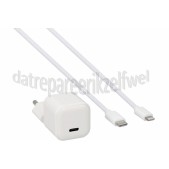 Foto van Musthavz Oplader Nano USB-C - Lightning, Wit 20W 