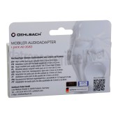Foto van Oehlbach Jack Adapter i Jack Adapter 3,5mm Female naar 6,3mm Male Verguld 