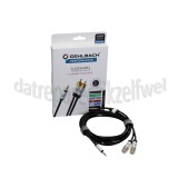 Foto van Oehlbach Jack - Tulp Kabel i Connect 3,5mm Jack naar 2x RCA, 3 Meter Vergulde connectoren 
