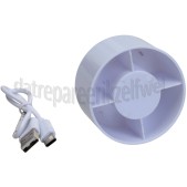 Foto van Benson Ventilator Hand Oplaadbaar, Wit 