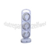 Foto van Benson Ventilator Staand Oplaadbaar, Wit 