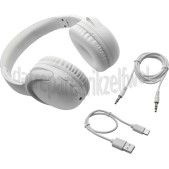 Foto van JVC Hoofdtelefoon Gumy, Draadloos, Wit Multipoint Bluetooth, Lichtgewicht, Opvouwbaar 