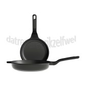 Foto van BergHOFF Set Stone+ Braadpannenset, Antikleef 24 en 28cm Inductie, Halogeen, Vitrokeramisch, Gas 