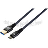 Foto van Oehlbach USB Kabel Pulse AB USB-A USB-B Kabel, 0,5 Meter 10 Gbps / 60 W 