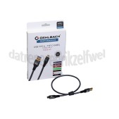 Foto van Oehlbach USB Kabel Pulse AB USB-A USB-B Kabel, 0,5 Meter 10 Gbps / 60 W 