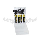 Foto van Aqiila Batterij Rechargeable USB-C, AAA, 4 Stuks 600mAh 
