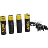Foto van Aqiila Batterij Rechargeable USB-C, AA, 4 Stuks 2000mAh 