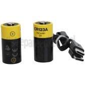 Foto van Aqiila Batterij Rechargeable USB-C, CR123A, 2 Stuks 750mAh 