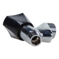 Foto van Kraan Kiwa beluchte kraan 1/2 zwarte knop 