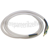 Foto van Snoer Perilex snoer 5x2,5mm2 H05VV-F Wit 2M Fornuissnoer 5 aderig (voor Perilex) 