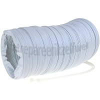 Foto van Slang 102 mm wit -PVC- 3 meter incl. trekbandjes -doos- 
