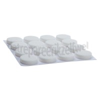 Foto van Deltafix Krasvilt Anti-krasvilt wit Rond 22mm 