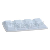 Foto van Deltafix Stootdopje zelfklevend wit 18x18x6mm 