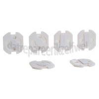Foto van Deltafix Beveiliging stopcontact kinder beveiliging Zelfklevend wit 
