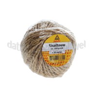 Foto van Deltafix Sisaltouw Sisaltouw, 5 rollen a 30 mtr Ca 30m/100g 
