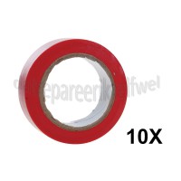 Foto van Deltafix Tape isolatieband rood Tape 10mx19mm 