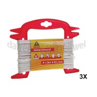Foto van Deltafix Koord Jalouziekoord wit Haspel met 20mx1,7mm 