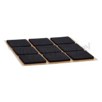 Foto van Deltafix Anti slip-rubber Anti-sliprubber zwart Zelfklevend 25x25mm 